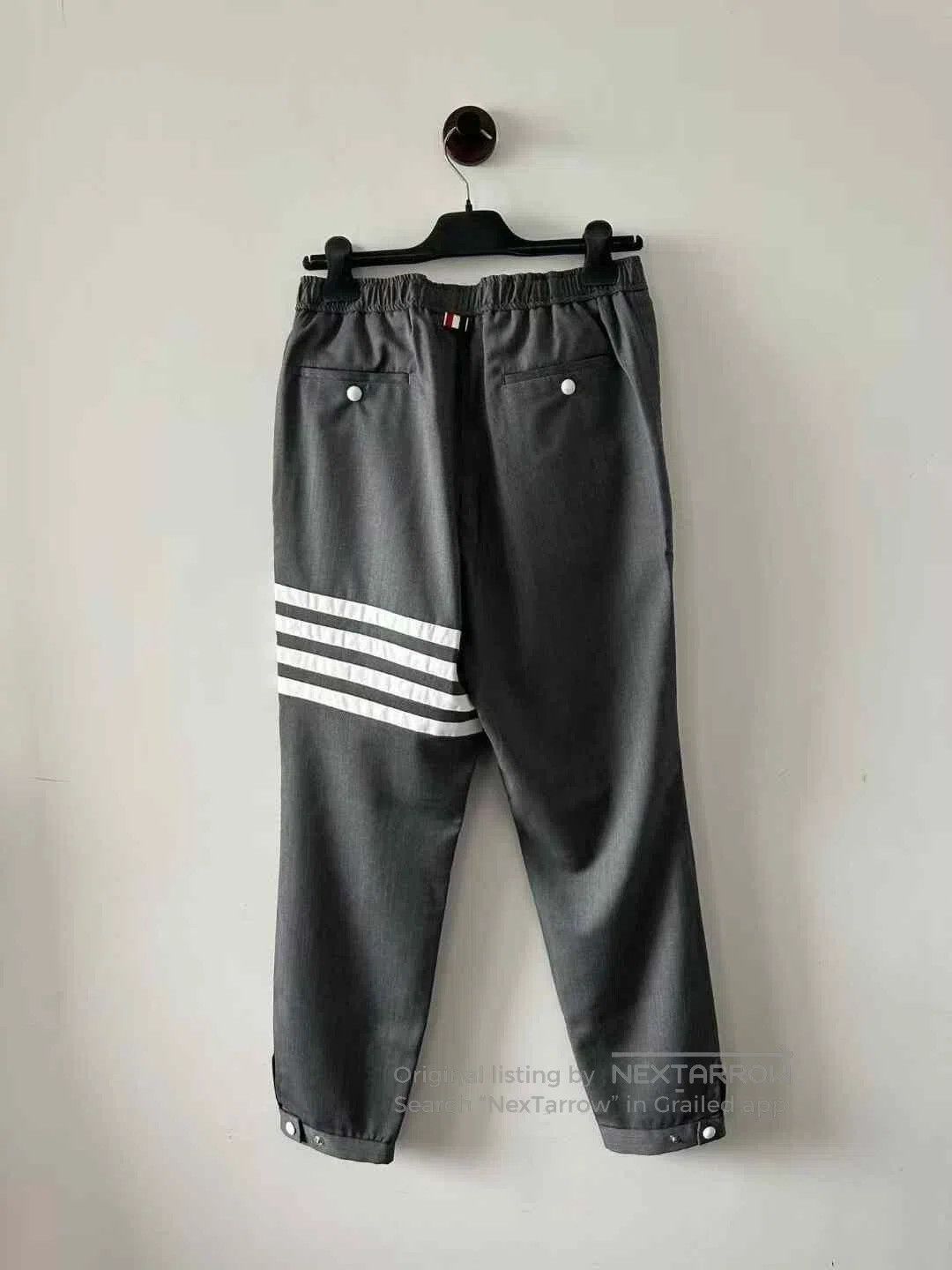 Thom Browne Thom Browne Gray Wool Sweatpants. Size US 32 / EU 48 - 2 Thumbnail
