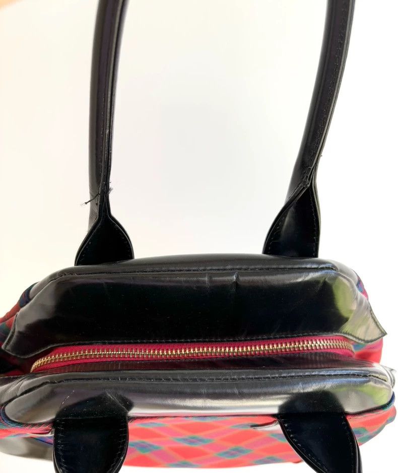 Vivienne Westwood Vivienne Westwood size os Used red checkered bowling bag ha Size ONE SIZE - 4 Thumbnail