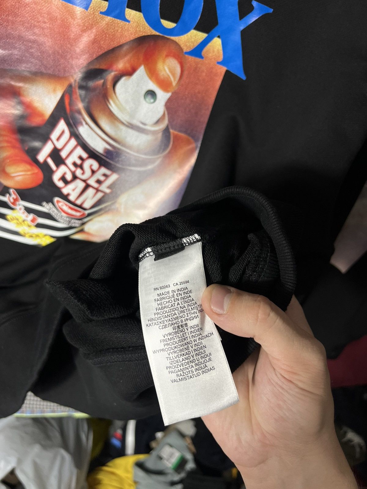Diesel 🔥 NWT Diesel “Alternative Detox” Graphic Hoodie Black Size M Size US M / EU 48-50 / 2 - 13 Thumbnail