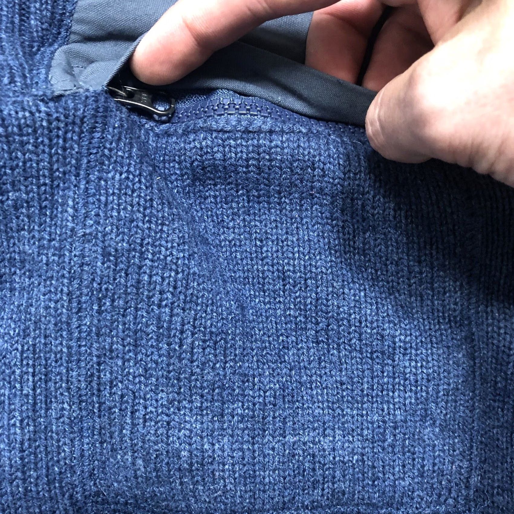Duluth Trading Company Duluth Trading Mens Blue Wool Sweater Medium 1/4 Zip Pullover Size US M / EU 48-50 / 2 - 4 Thumbnail