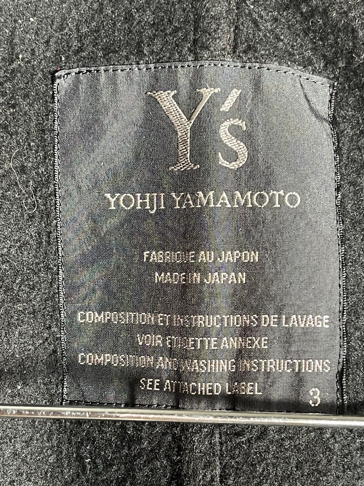 Yohji Yamamoto Y's Yohji Yamamoto fleece coat Size US M / EU 48-50 / 2 - 7 Thumbnail