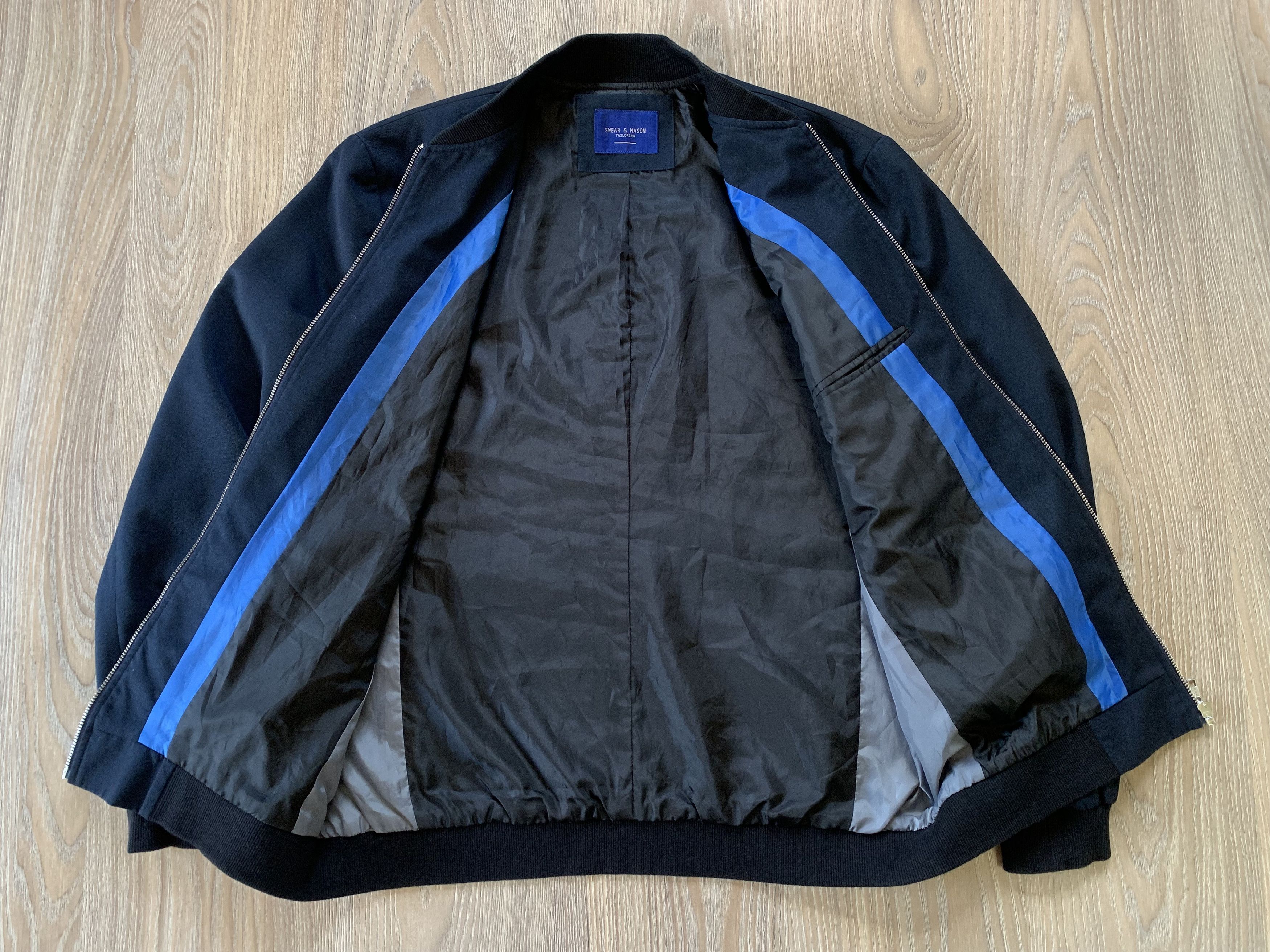 Designer Mens Classic Casual Bomber Swear & Mason Size US XXL / EU 58 / 5 - 5 Thumbnail
