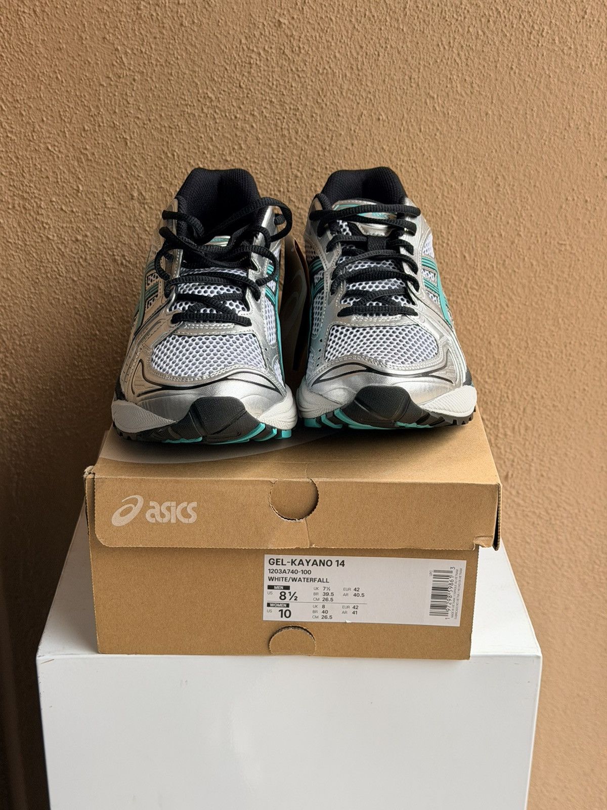 Asics Asics Sportstyle Gel-Kayano 14 White Waterfall Running Shoes Size US 8.5 / EU 41-42 - 5 Thumbnail