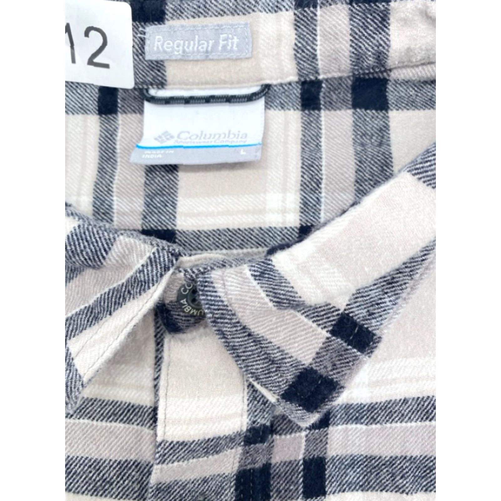 Vintage Columbia Mens Large Long Sleeve Button Up Plaid Flannel Cotton Shirt 3612 Size US L / EU 52-54 / 3 - 5 Thumbnail