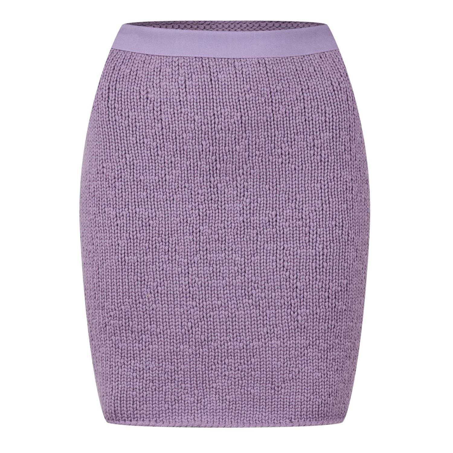 Bottega Veneta Bottega Veneta Bv Mini Skirt in Purple Size 34" / US 12 / IT 48 - 1 Thumbnail