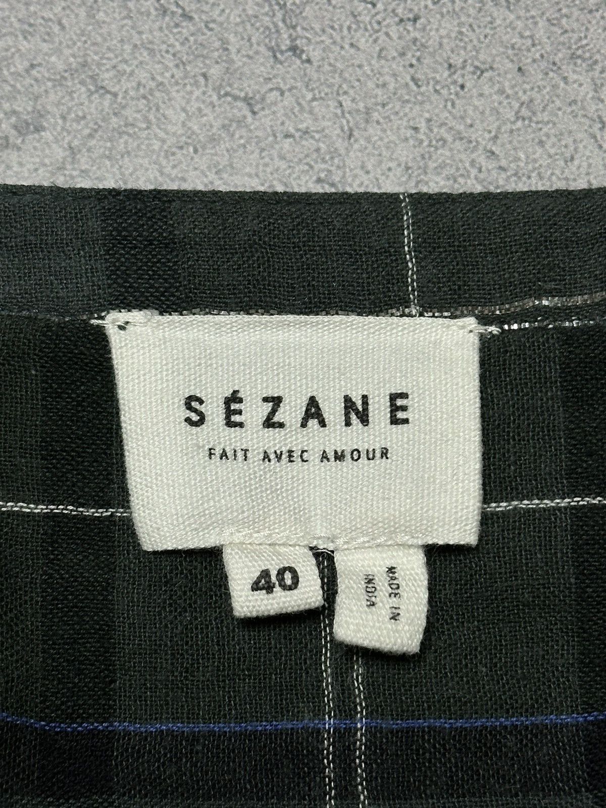 Sezane Sezane Classic Cotton Plaid Button Shirt Blouse Size M / US 6-8 / IT 42-44 - 8 Thumbnail