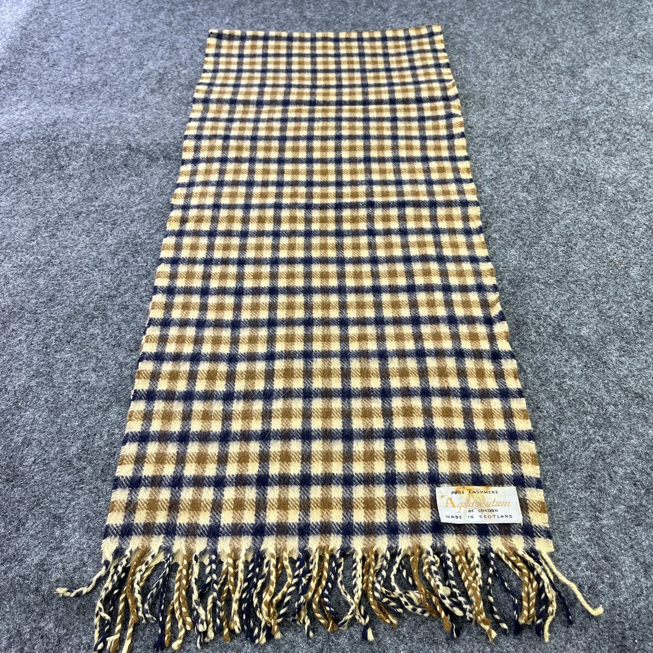 Aquascutum × Vintage Aquascutum Scarf / Muffler / Neckwear T105 Size ONE SIZE - 2 Thumbnail