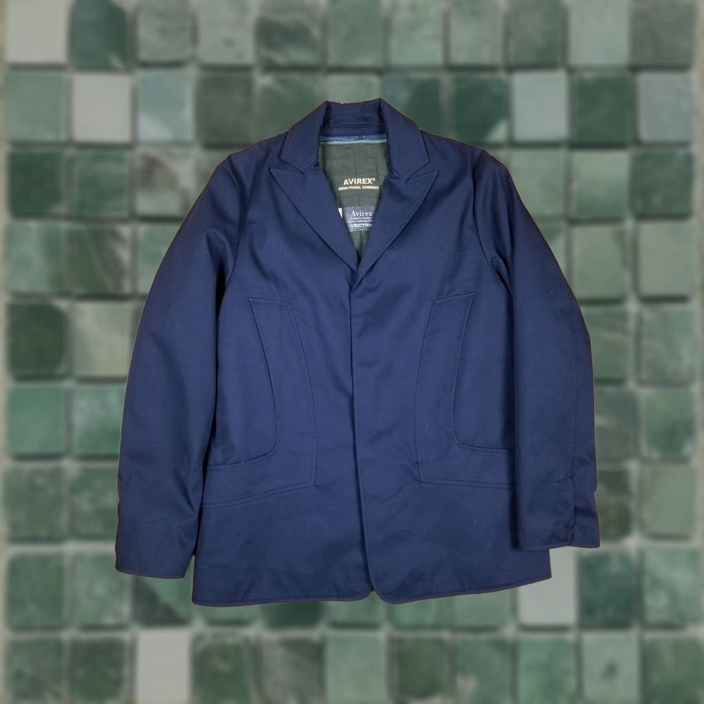 Avirex VINTAGE AVIREX SHIRT NAVY MINTY WINDSTOPPER LINED FULL BUTTON 30' 1900s-1990s Mens Size US L / EU 52-54 / 3 - 1 Thumbnail