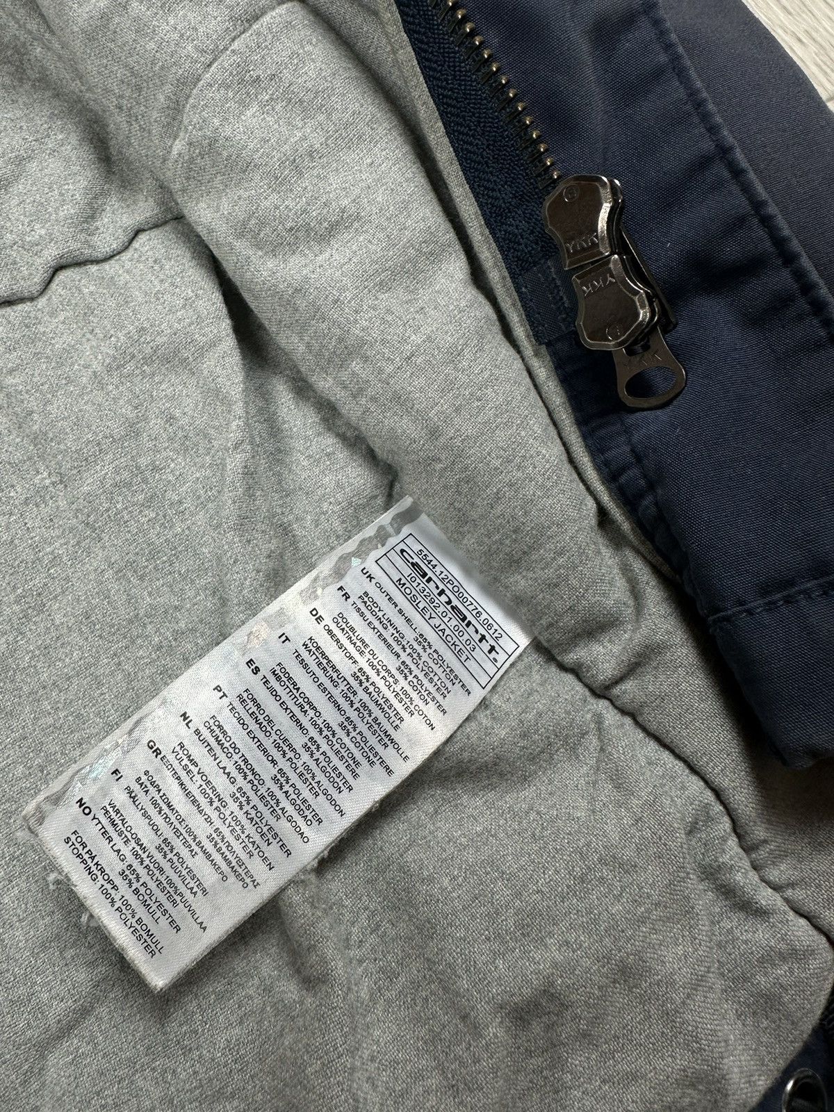 Carhartt × Carhartt Wip Carhartt Mosley Work Jacket Coat Parka Washed Blue Size US L / EU 52-54 / 3 - 9 Thumbnail