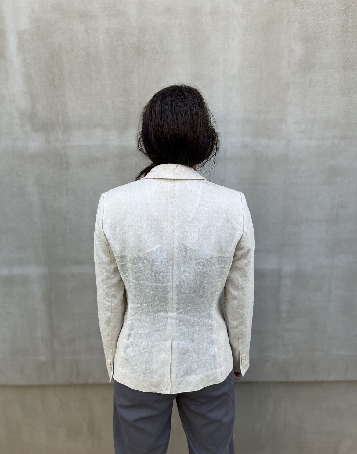 Brooks Brothers Brooks Brothers Women Blazer 100% Linen Made In Philippines Size S / US 4 / IT 40 - 2 Thumbnail