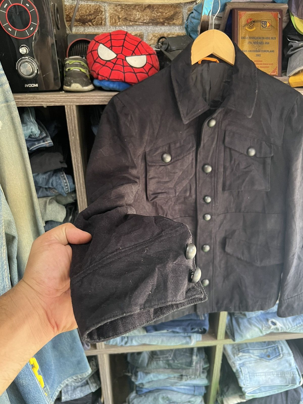 Takeo Kikuchi 🔥Vintage Takeo Kikuchi Suede Button Jacket Size US S / EU 44-46 / 1 - 10 Thumbnail