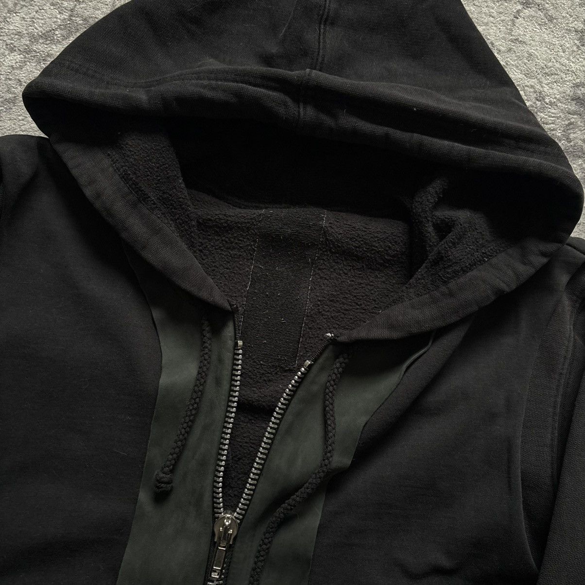Rick Owens Drkshdw Rick Owens SLAB Layered Leather Hoodie | Size M Size US M / EU 48-50 / 2 - 7 Thumbnail
