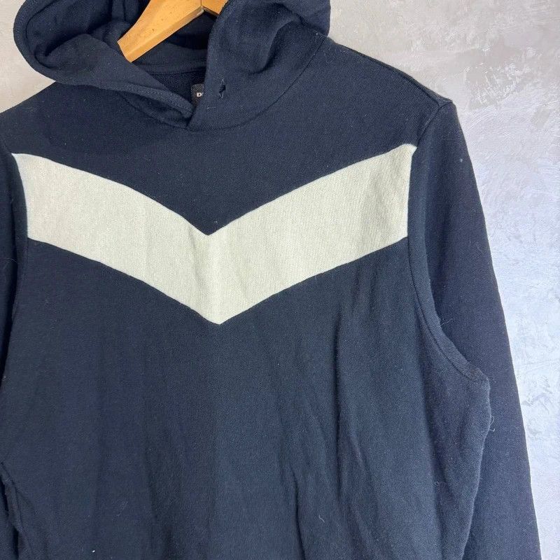 Diesel Diesel Hoodie Size M Black Chevron Design Casual Streetwear Size US M / EU 48-50 / 2 - 2 Thumbnail