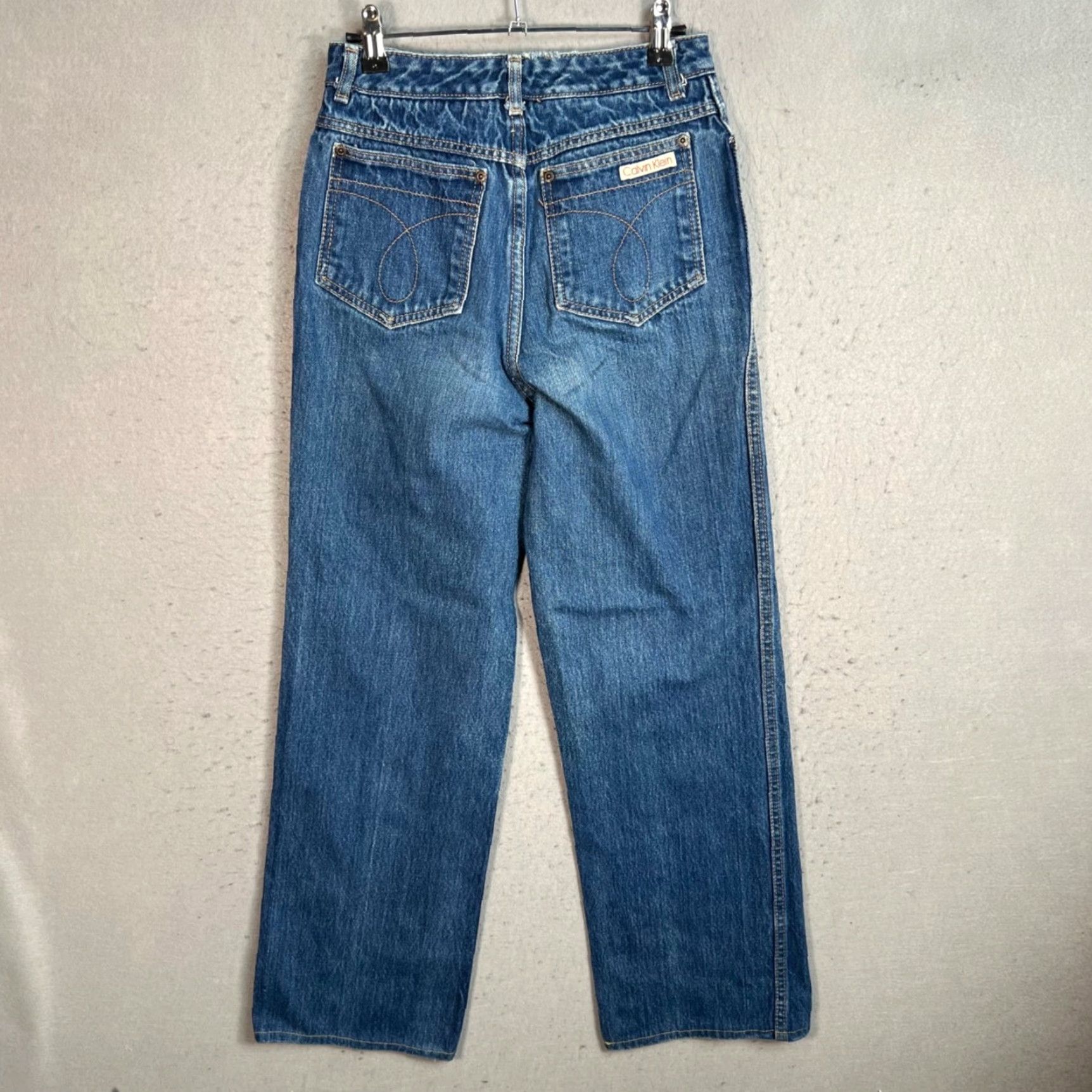 Calvin Klein VINTAGE Calvin Klein Womens Size 10 High-Waist Straight-Leg Jeans Blue Denim Size 32" / US 10 / IT 46 - 2 Thumbnail