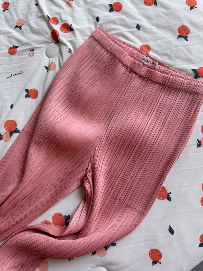 Issey Miyake Issey Miyake size:1 Pink pleated trousers Size 31" - 5 Thumbnail