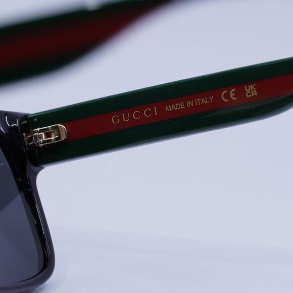 Gucci 🕶️ New Gucci GG0340S 006 Sunglasses - Shiny Black Size ONE SIZE - 7 Thumbnail