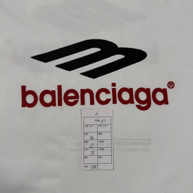 Balenciaga Balenciaga Embroidered Slogan Short Sleeve Size US M / EU 48-50 / 2 - 5 Thumbnail