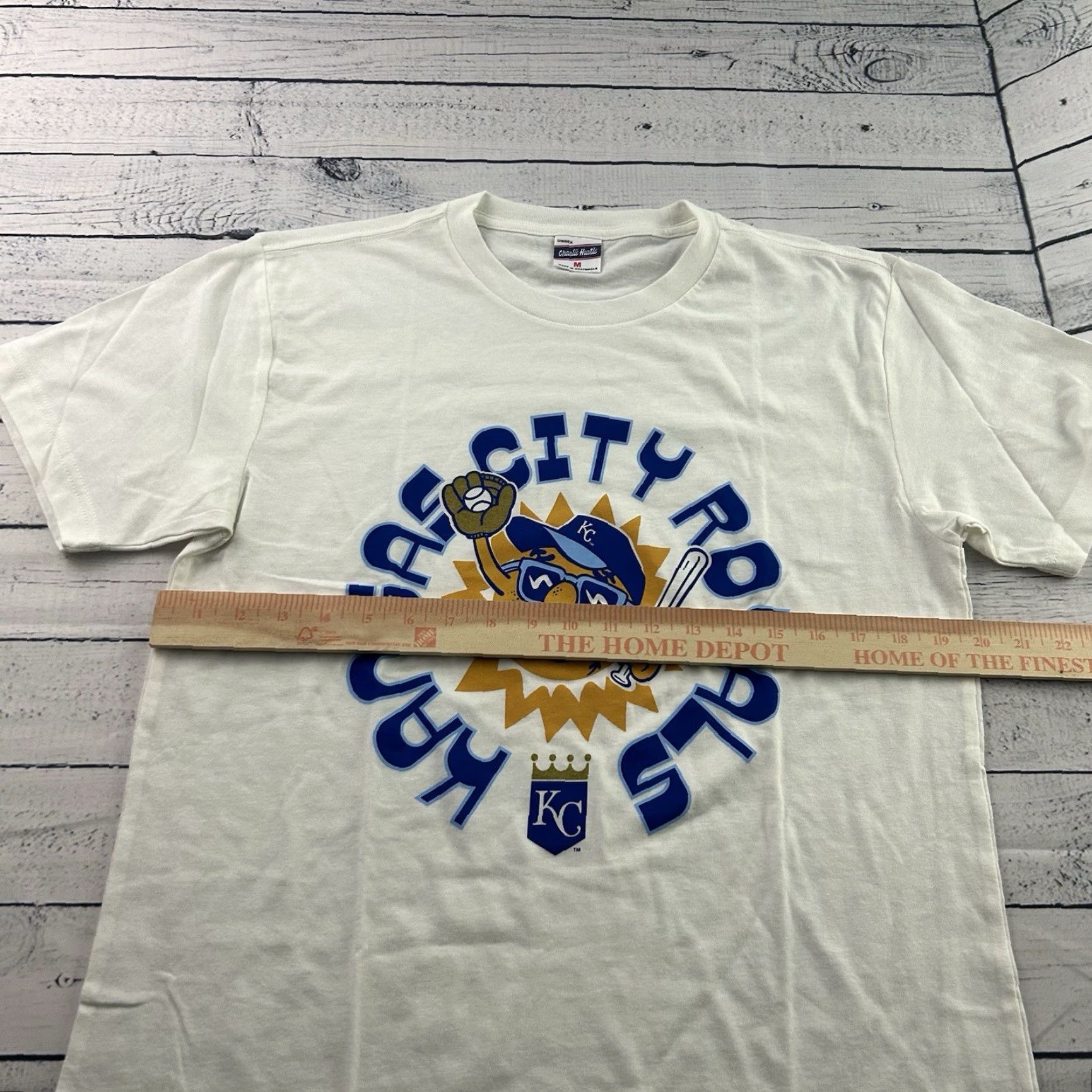 Vintage Charlie Hustle Short Sleeve Kansas City Royals T Shirt Men's M White Size US M / EU 48-50 / 2 - 3 Thumbnail