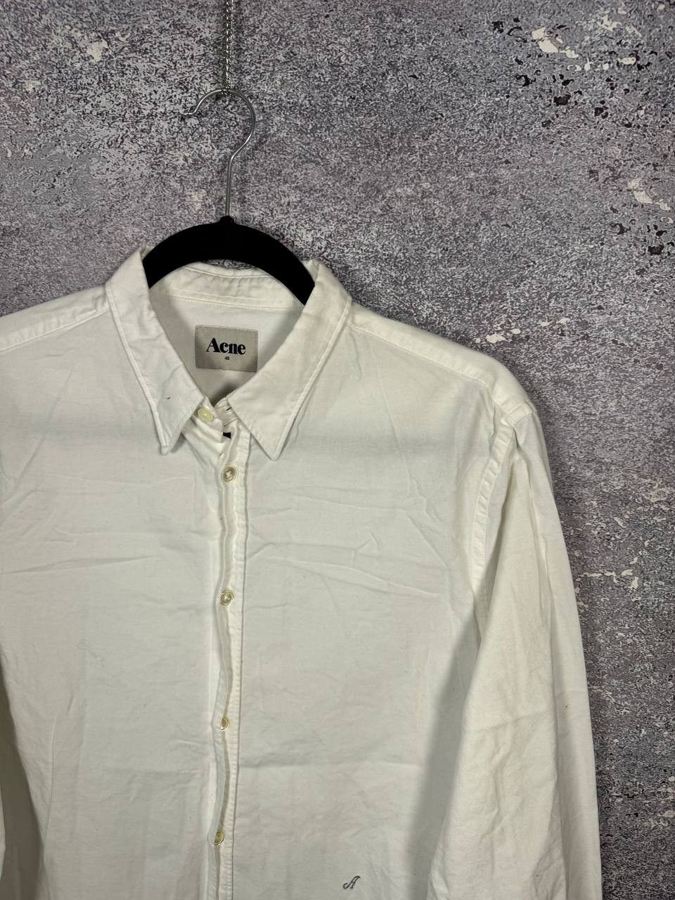 Acne Studios Acne Slim Oxford SS11 Shirt Men's 48 White Button Down Size US M / EU 48-50 / 2 - 2 Thumbnail