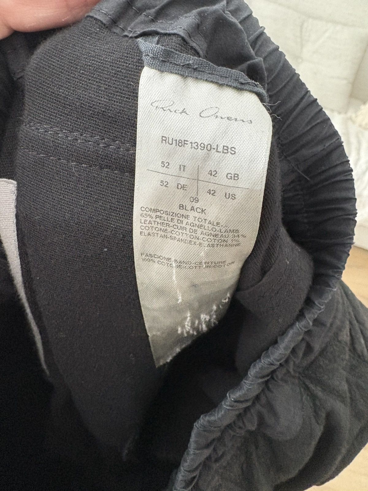 Rick Owens 2018 Sisyphus Blister leather Mastodon Cargos Size US 33 - 3 Thumbnail