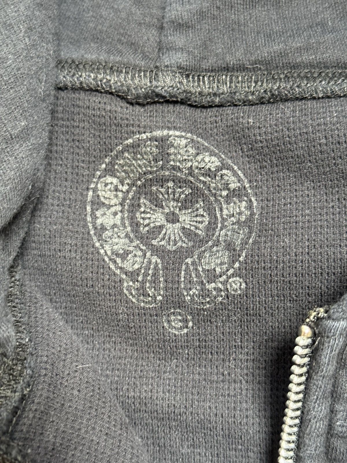 Chrome Hearts Chrome Hearts Black Script Logo Thermal Hoodie Size US S / EU 44-46 / 1 - 6 Thumbnail