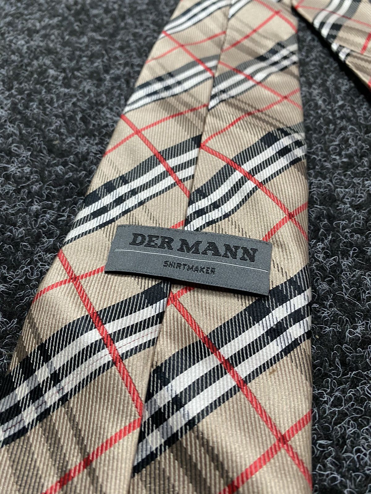 Vintage VINTAGE DER MANN TIE Burburry style Size ONE SIZE - 3 Thumbnail