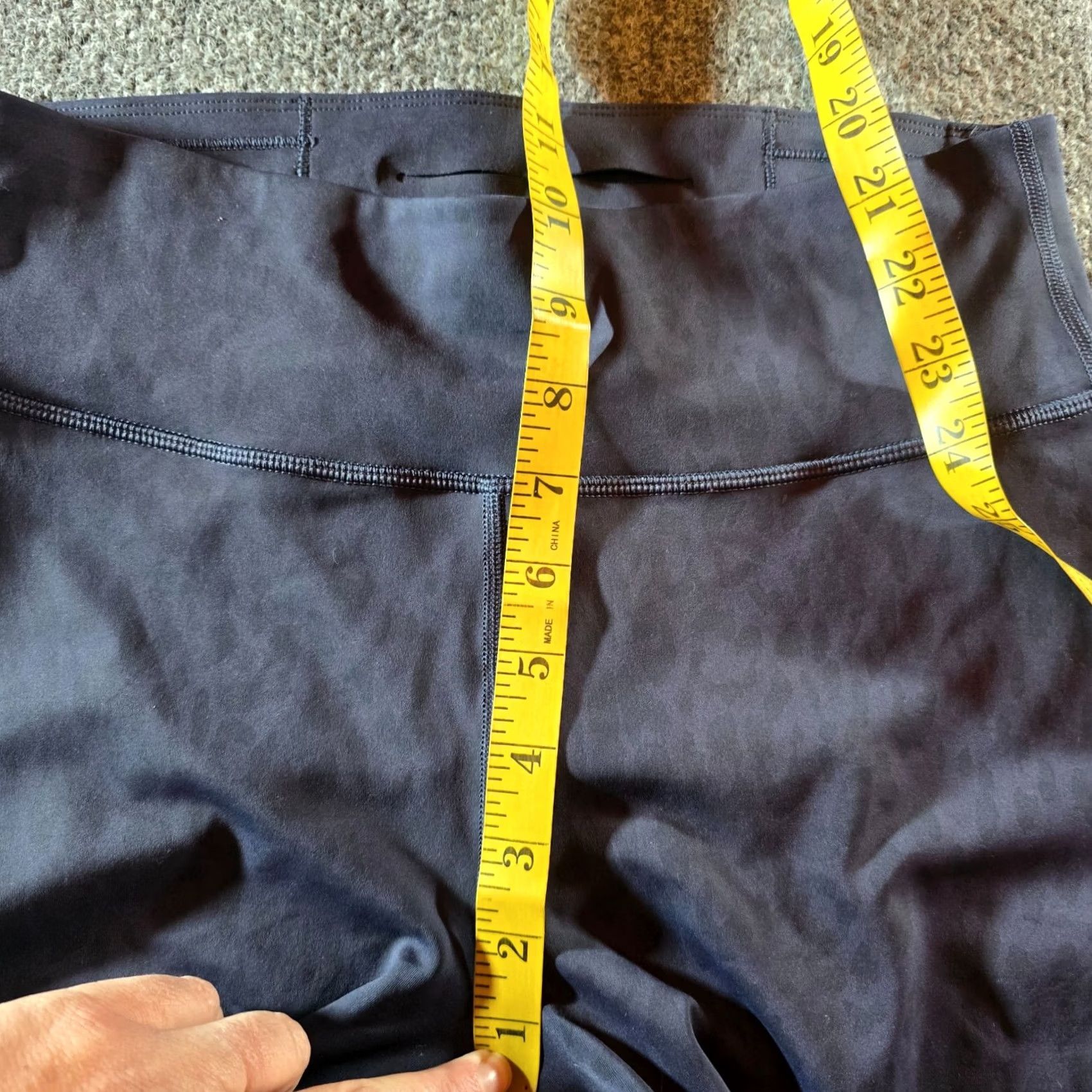 Vintage Peloton Pants Womens M Blue Gray Leopard Legging Stretch Athleisure Pants Skinny Inseam 25 in Womens Footwear Size 32" / US 10 / IT 46 - 6 Thumbnail