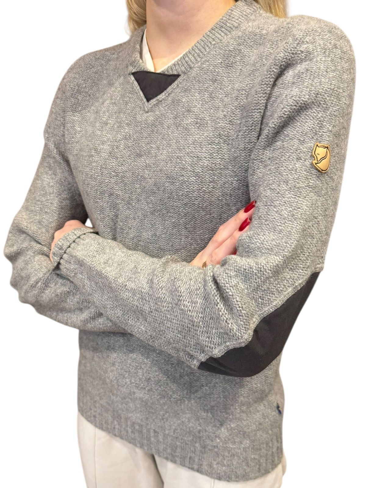 Fjallraven Fjallraven Woods Knit Wool Elbow Patch Jumper Sweater Small Size US S / EU 44-46 / 1 - 1 Thumbnail
