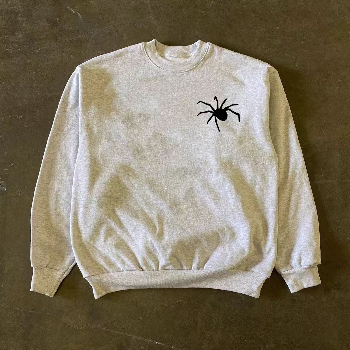Japanese Brand × Vintage Gray retro spider print oversized sweatshirt Size US L / EU 52-54 / 3 - 2 Thumbnail