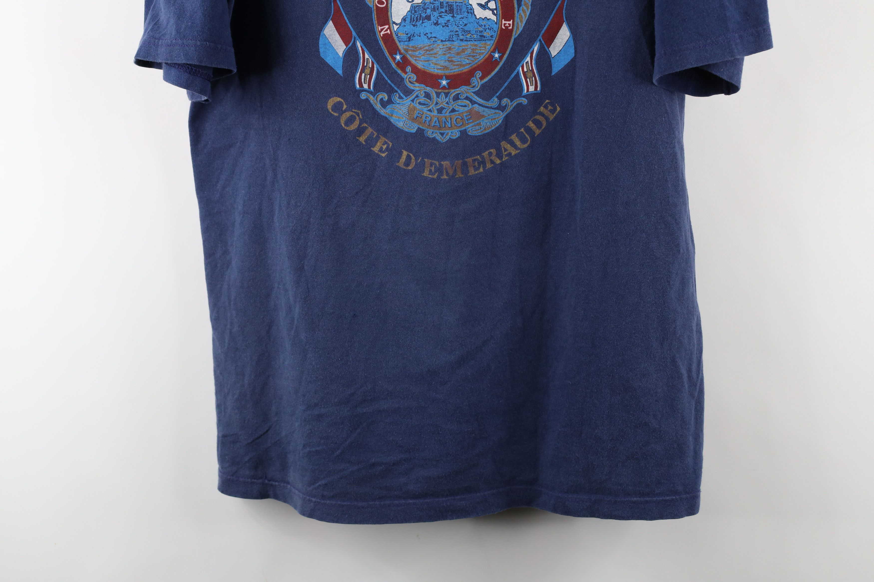 Vintage Vintage 90s Streetwear St Michel Normandie France T-Shirt Size US XL / EU 56 / 4 - 3 Thumbnail