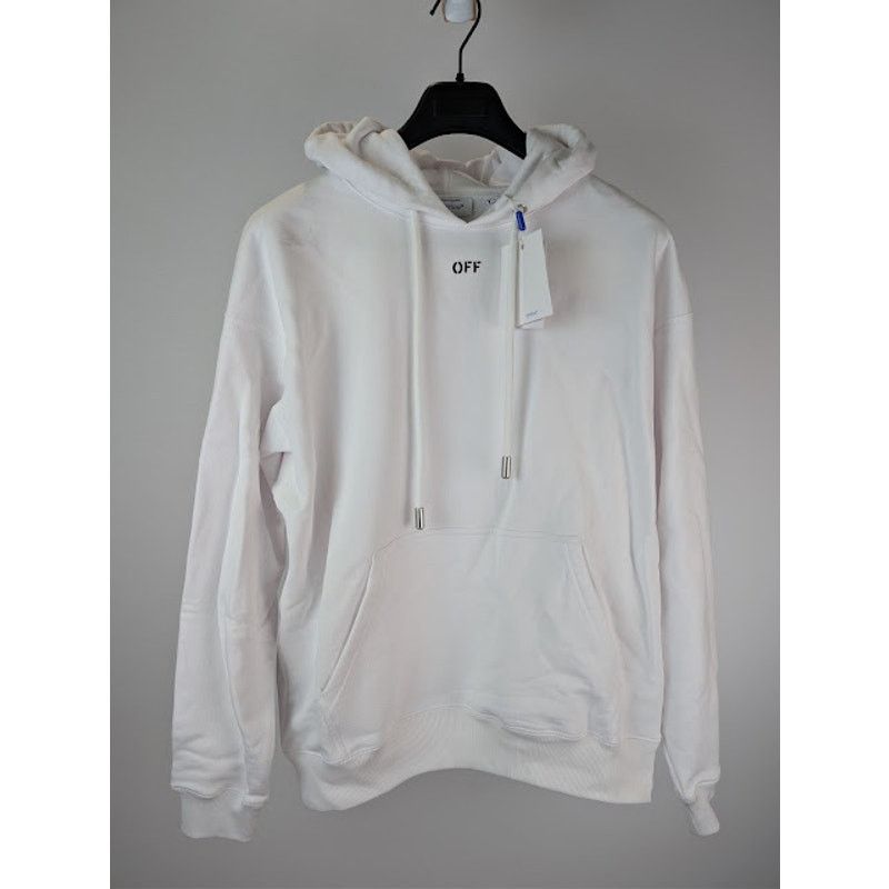 Off-White o1rshd1 Arrow Skate Hoodie in White / Black Size US M / EU 48-50 / 2 - 3 Thumbnail