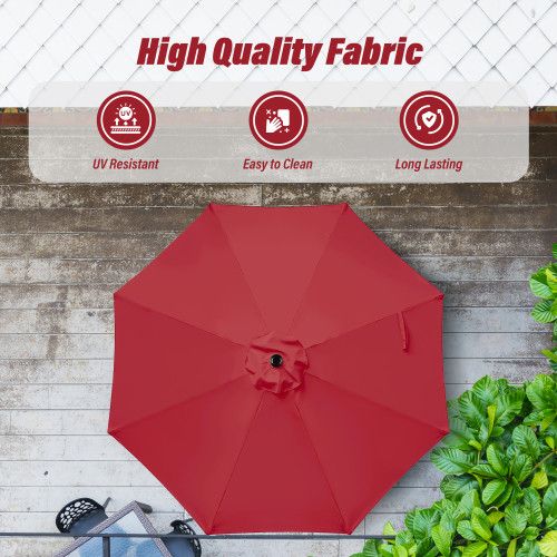 Designer × Homemade 10' Patio Umbrella Outdoor Table Market Yard Umbrella with P Size US L / EU 52-54 / 3 - 2 Thumbnail