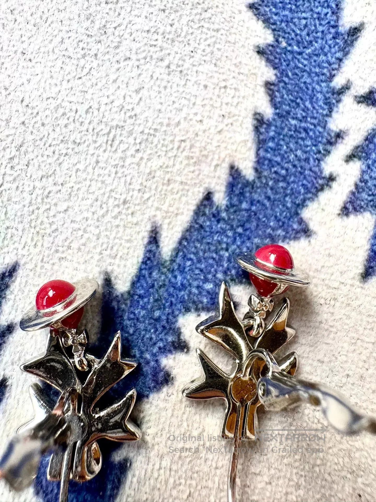 Vivienne Westwood vivienne westwood red bow saturn earrings. Size ONE SIZE - 5 Thumbnail