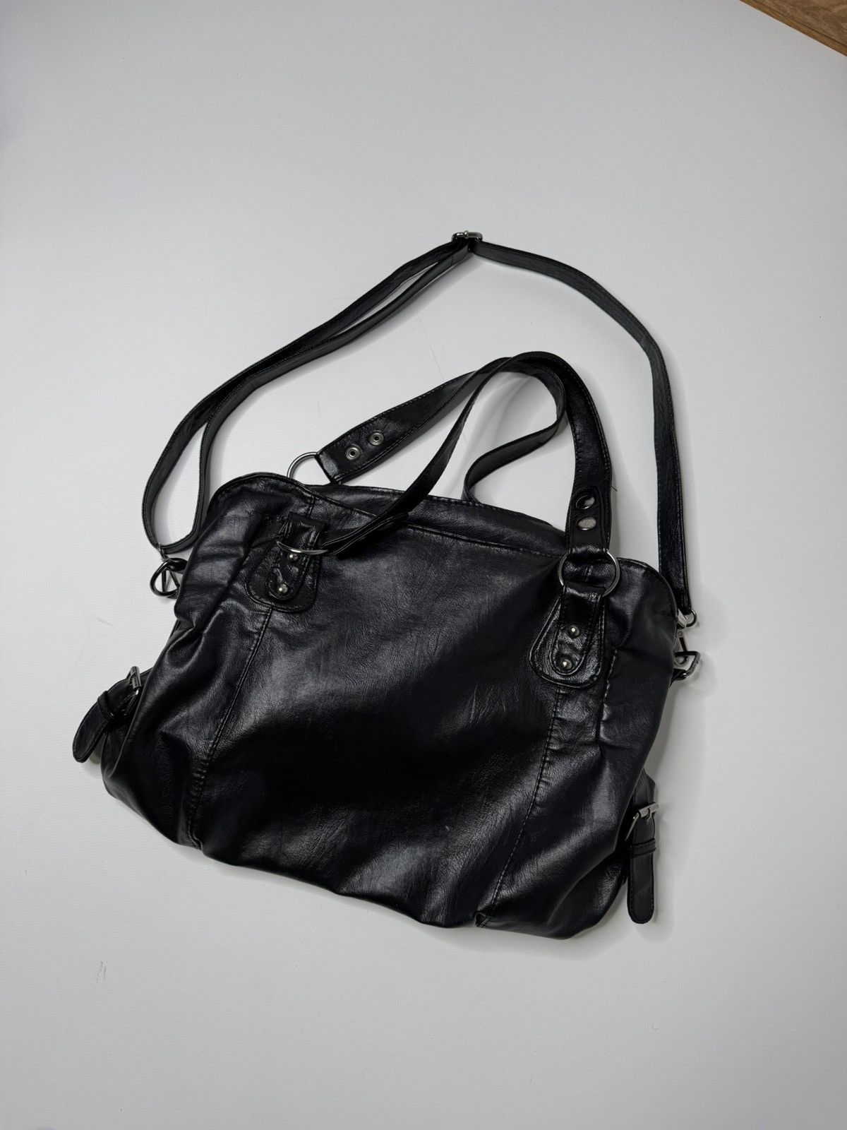 Vintage Vintage black shoulder bag avant garde swag if6was9 lgb y2k Size ONE SIZE - 2 Thumbnail