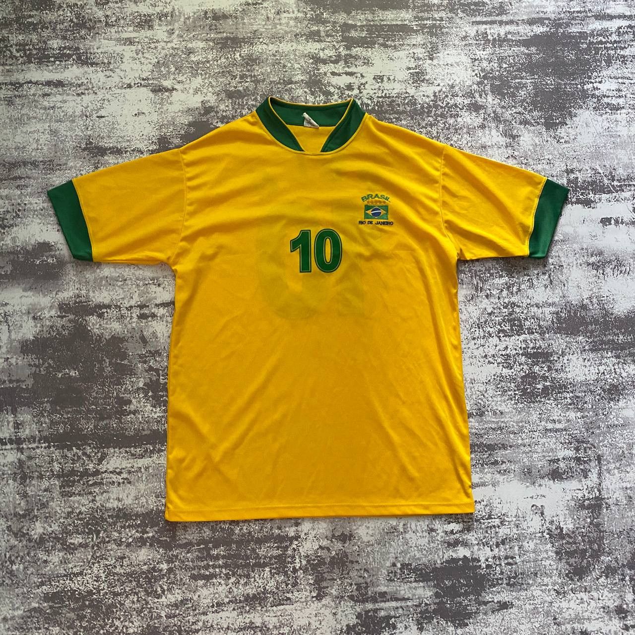 Other VINTAGE PELE 10 BRAZIL JERSEY SHIRT L RIO DE JANEIRO Size US M / EU 48-50 / 2 - 3 Thumbnail