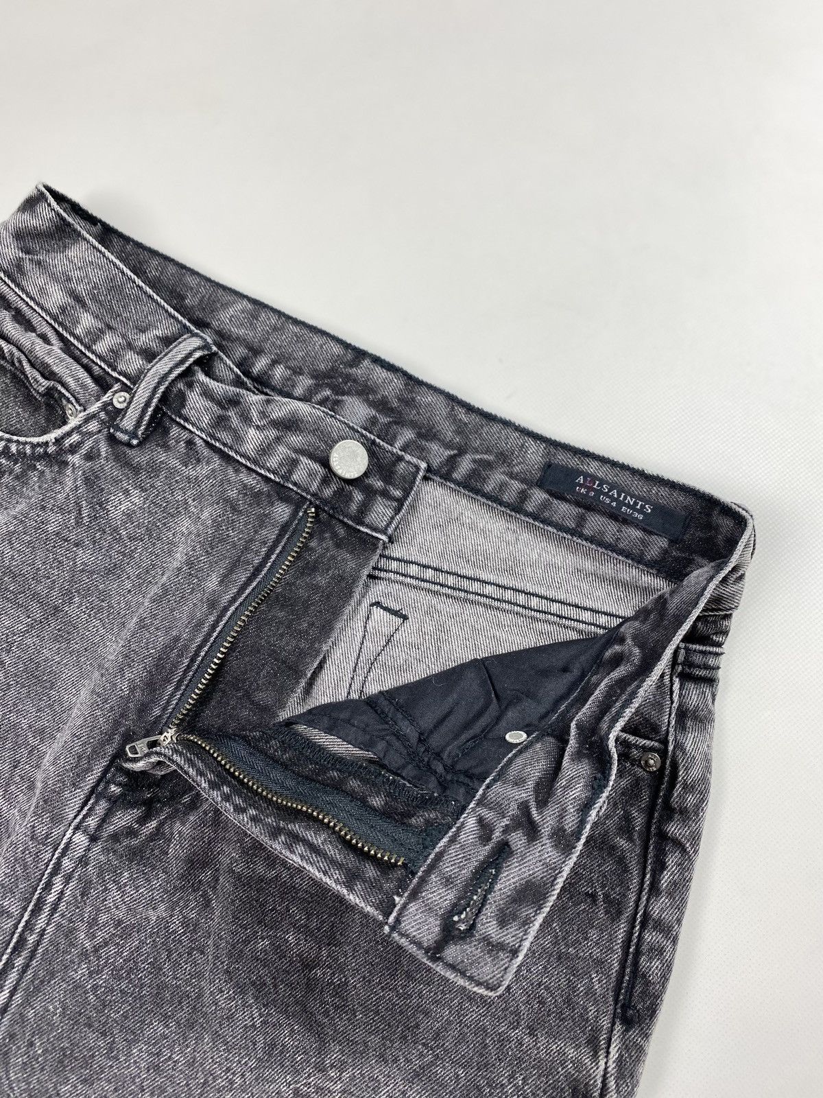 Allsaints Allsaints Betty Denim Mini ladies distressed skirt Size 27" / US 4 / IT 40 - 12 Thumbnail