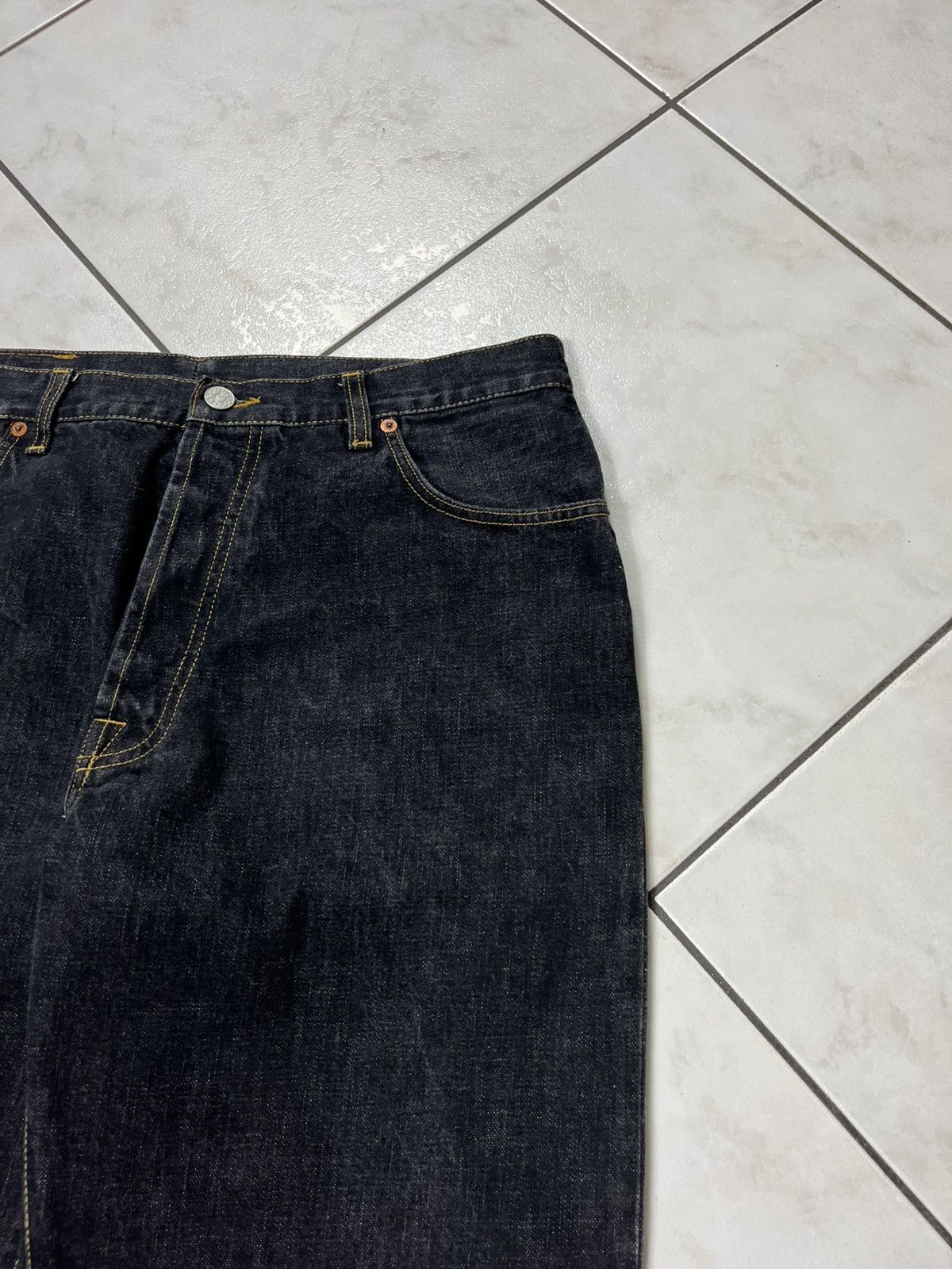 Gucci × Vintage Vintage Gucci regular dark goth raw denim jeans Size US 36 / EU 52 - 6 Thumbnail