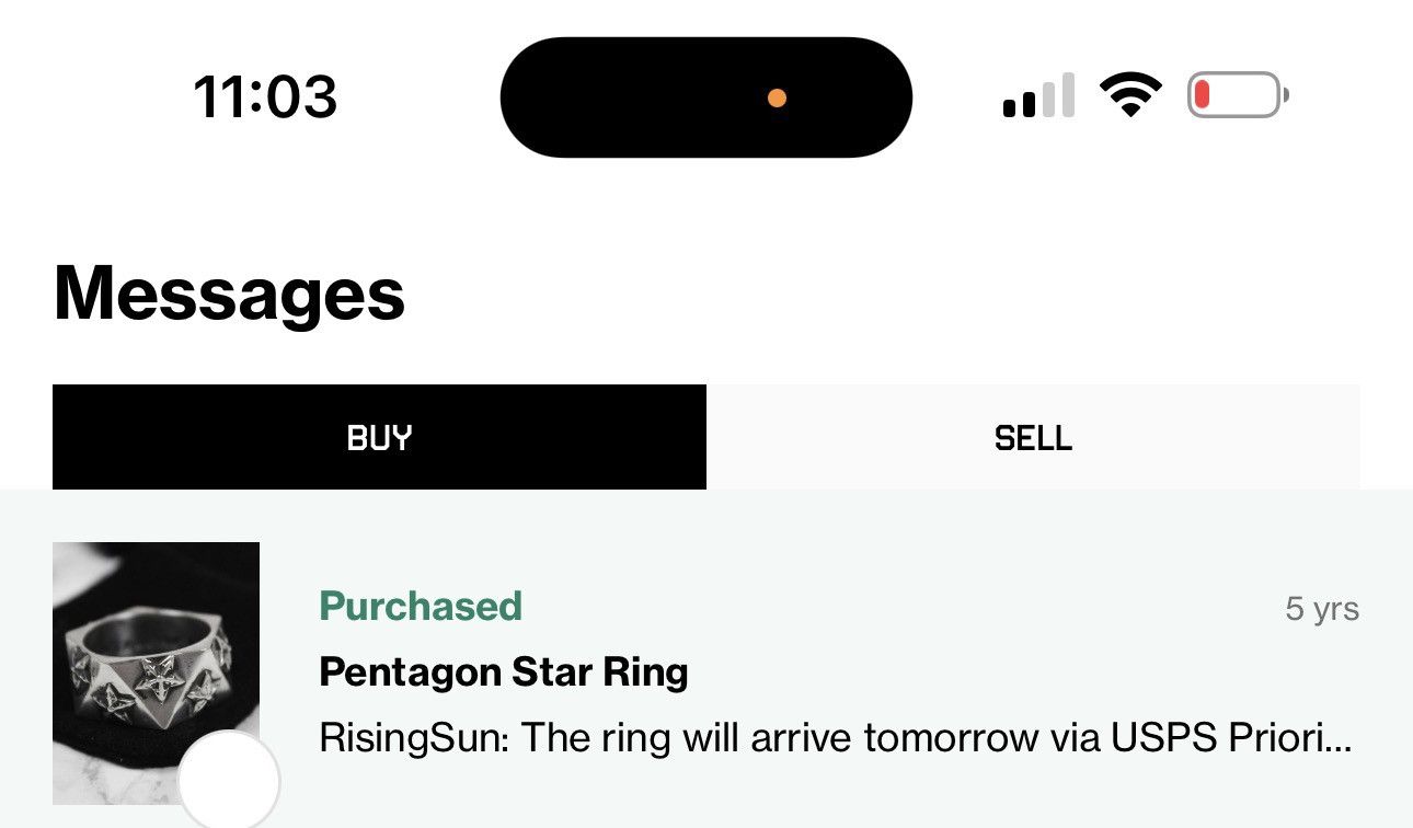 Chrome Hearts Chrome Hearts Men’s Pentagon Star Silver Ring Size 10 Size ONE SIZE - 11 Thumbnail