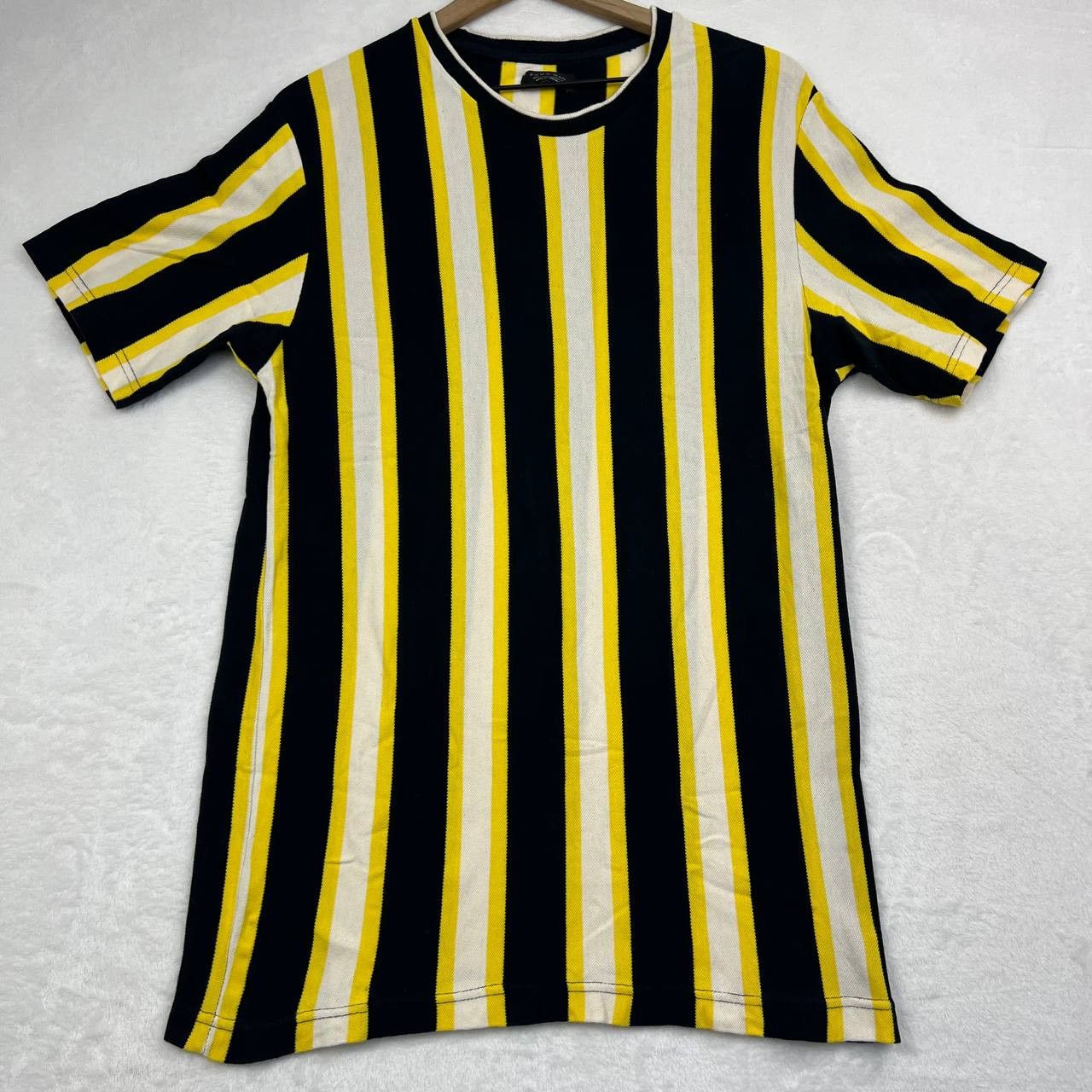 Zara Zara Man Shirt Large Striped Short Sleeve Round Neck L Size US L / EU 52-54 / 3 - 1 Thumbnail