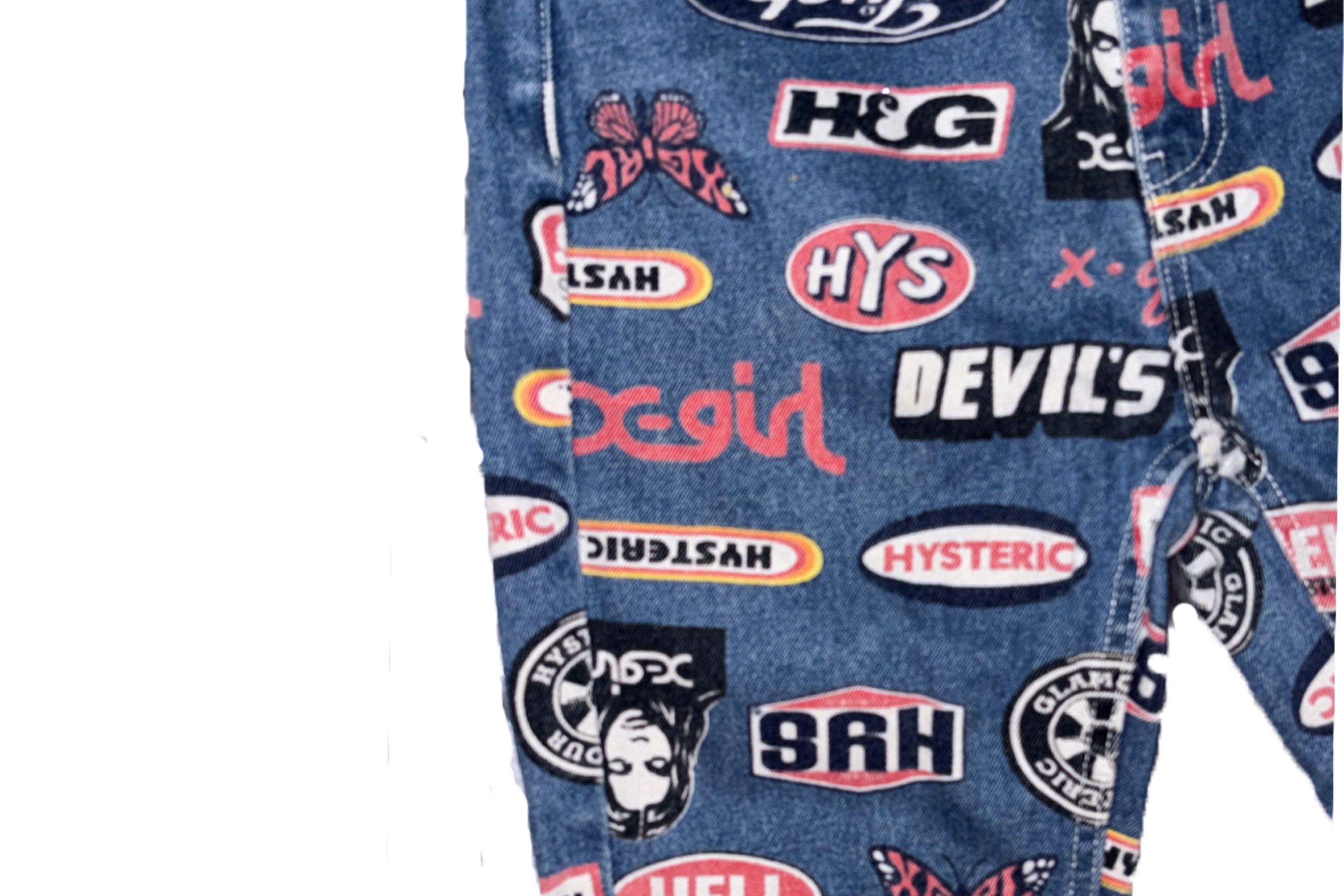 Hysteric Glamour Hysteric Glamour collab X-GIRL Monogram Jean Size 26" / US 2 / IT 38 - 4 Thumbnail