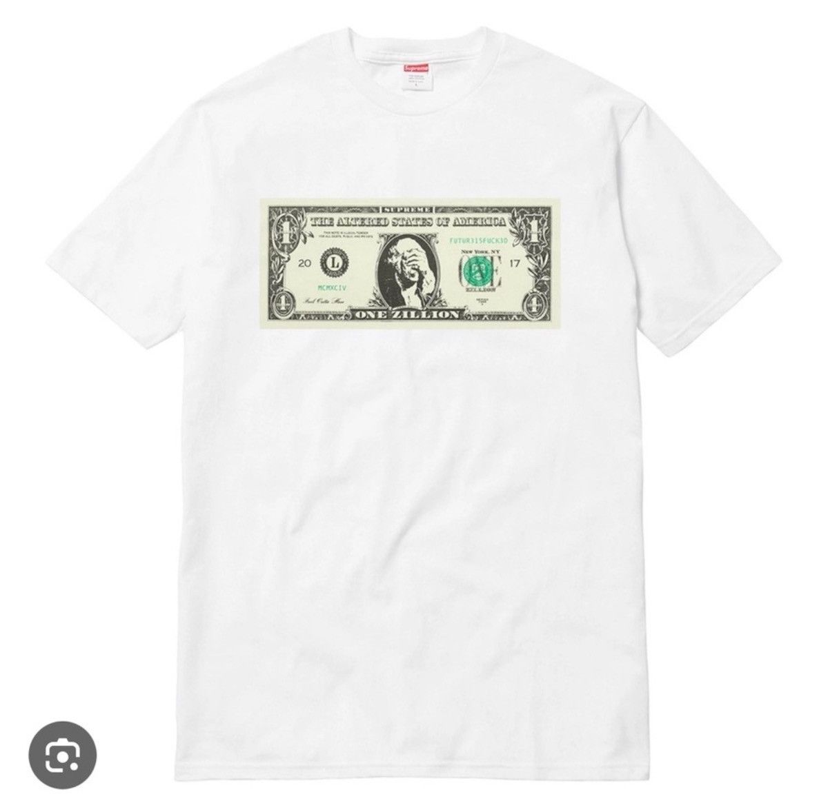 NWT Supreme FW17 Dollar Tee