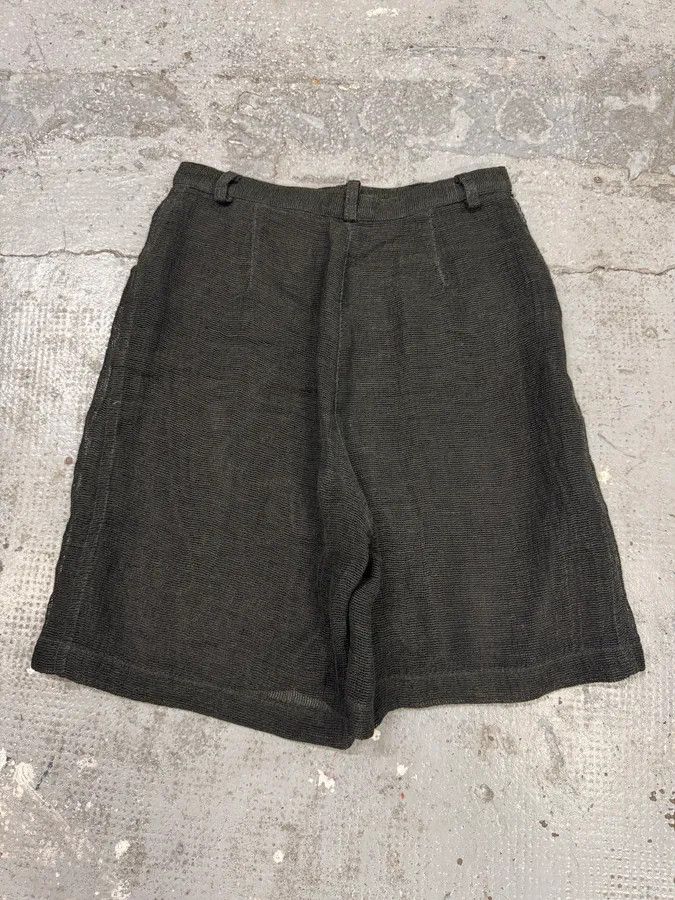 Armani 2000s Armani Grey Linen Short Size US 28 / EU 44 - 3 Thumbnail