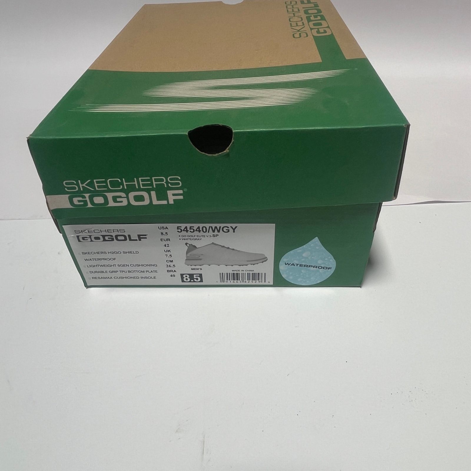 SKECHERS Skechers Men's "Go Golf" White / Grey Shoes Orig Box SZ 8.5 Size US 8.5 / EU 41-42 - 2 Thumbnail