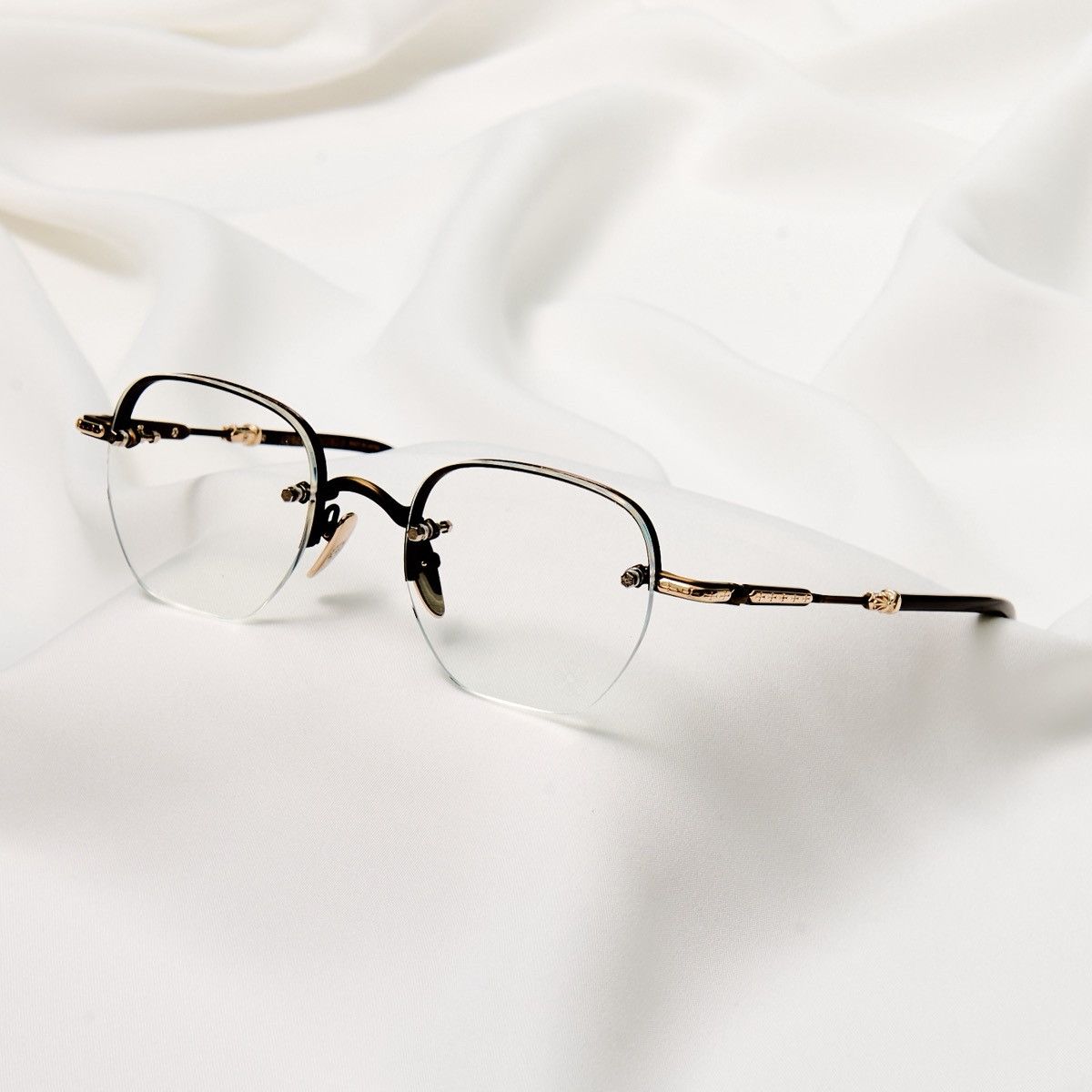 Chrome Hearts CHROME HEARTS FROSTED SAND CLASSIC BROWN GLASSES Size ONE SIZE - 2 Thumbnail