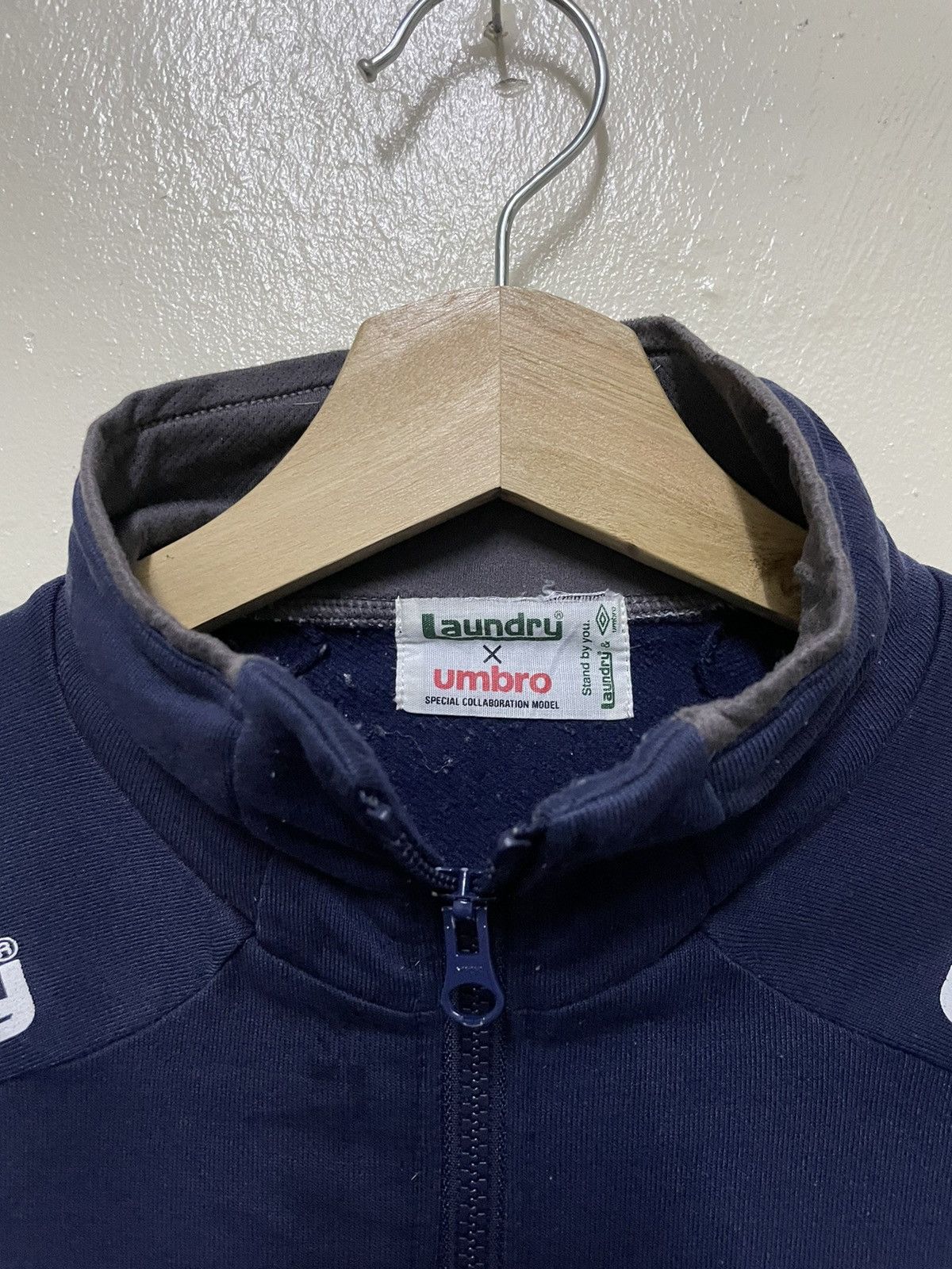 Umbro × Vintage Vintage Umbro x Laundry Zipper Sweater Rare Size US M / EU 48-50 / 2 - 4 Thumbnail