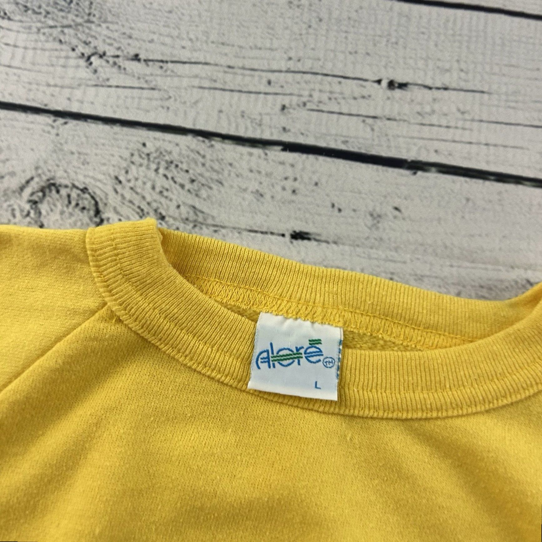 Vintage VINTAGE Alore Sweatshirt Mens Large Yellow Pullover Crewneck Shirt Size US L / EU 52-54 / 3 - 2 Thumbnail