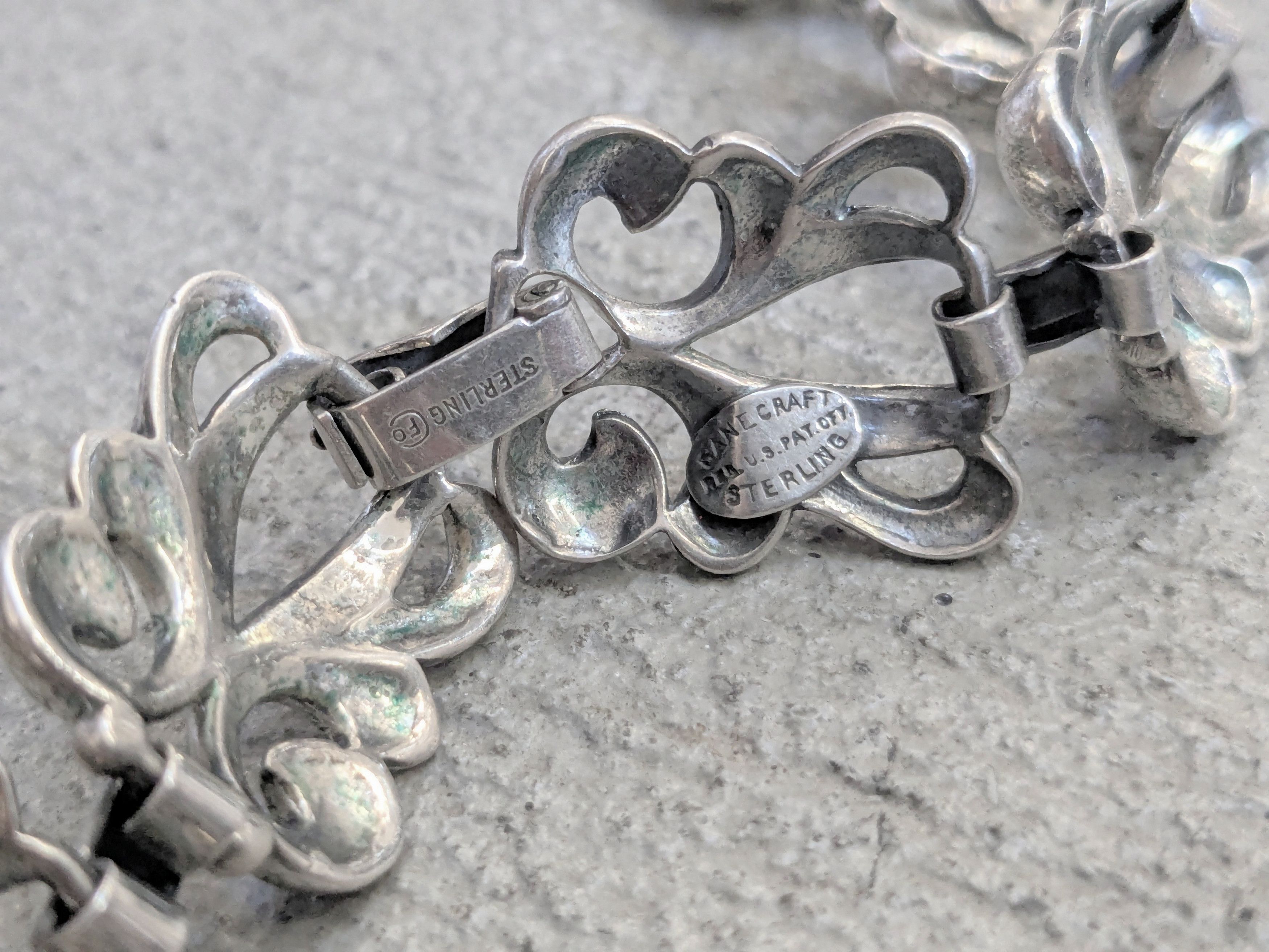 Sterling Silver Sterling Silver Danecraft Necklace Floral Fleur de Lis 15.5" Size ONE SIZE - 15 Thumbnail