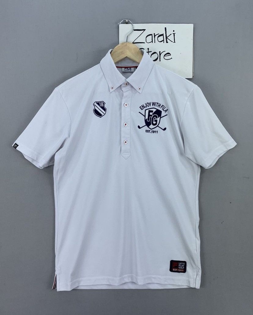 Fila Fila Golf White Polo Shirt Size US M / EU 48-50 / 2 - 3 Thumbnail