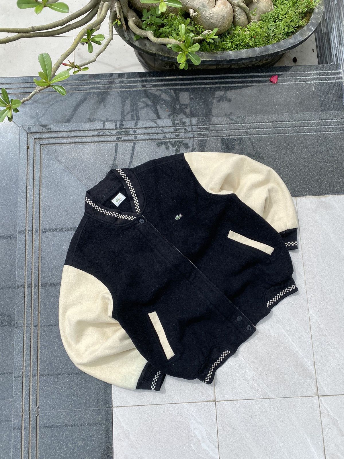 Lacoste × Vintage 90S LACOSTE RARE VARSITY COLLEGE UNIVERSITY RETRO JACKET Size US L / EU 52-54 / 3 - 3 Thumbnail