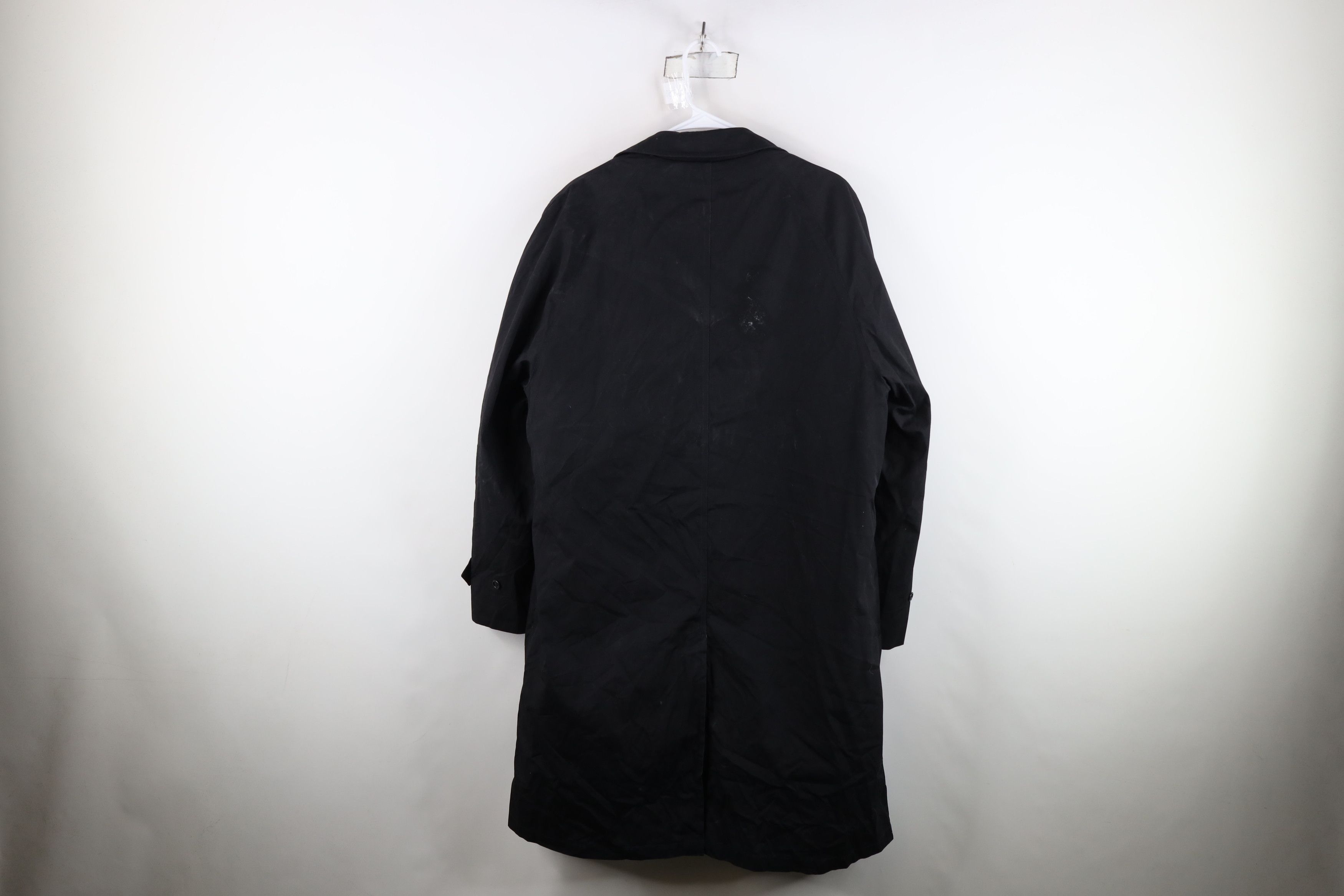 Vintage Vintage 70s Streetwear Mohair Lined Trench Coat Black USA Size US XL / EU 56 / 4 - 15 Thumbnail